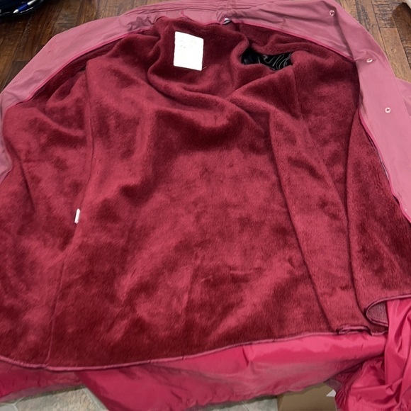 London Fog Trench Coat Belted Vintage Zip Out Liner Beautiful Mauve Purple - Picture 6 of 16